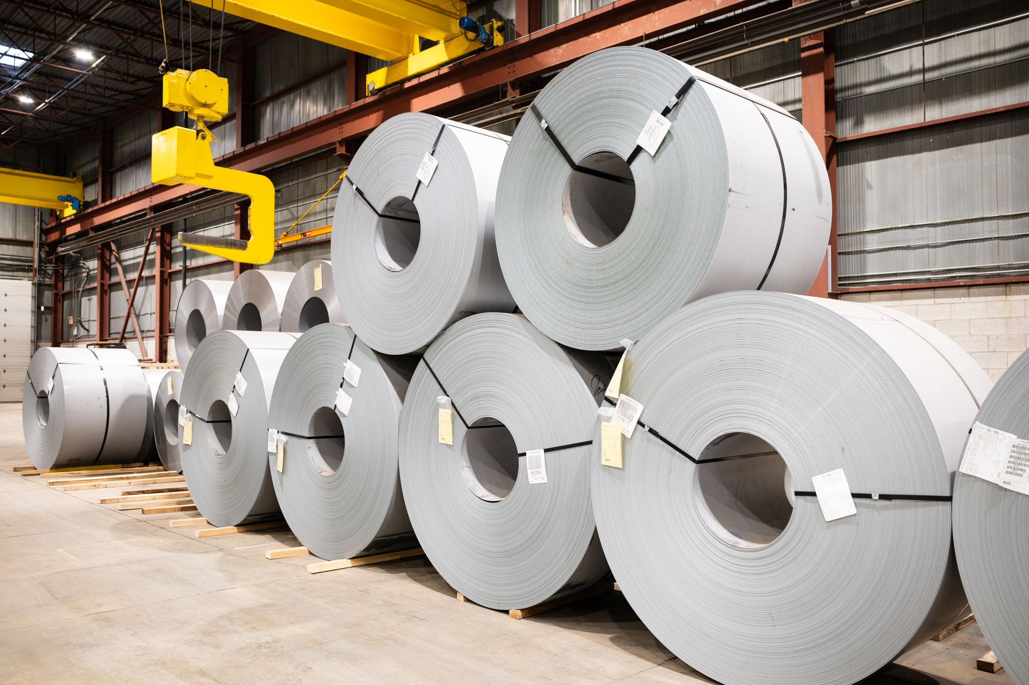 Steel coils and machinery